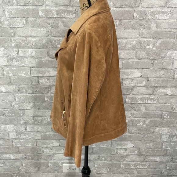 Chico’s Faux-Suede Moto Jacket - Picture 5 of 10